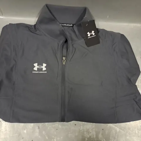 UNDER ARMOUR TRACKSUIT TOP IN GREY SIZE LARGE