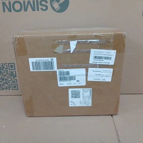 SFIXX SET OF TWO RECHARGEABLE GLASS WALL LIGHTS WITH REMOTE