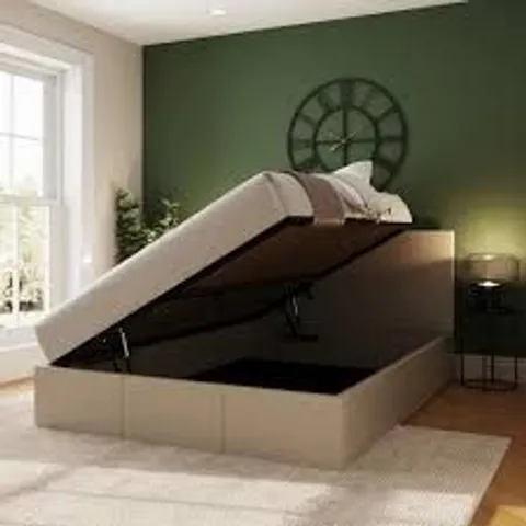 BOXED GFW DOUBLE NATURAL SIDE LIFT OTTOMAN BED (2 BOXES)