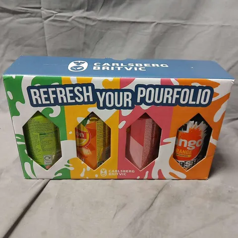 CARLSBERG BRITVIC REFRESH YOUR POURFOLIO GIFT SET – BOXED (4 CANS)
