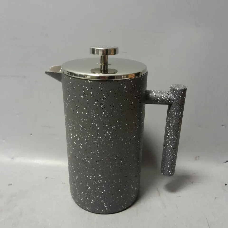 BOXED MOGGA COFFEE PRESS IN LIGHT GREY 