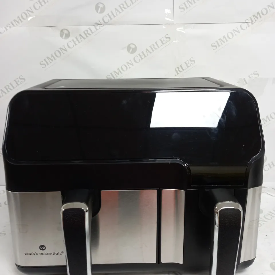 COOK'S ESSENTIALS 7.7L DUAL AIR FRYER IN BLACK