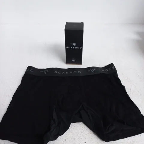BOXEROO MEN'S BOXER BRIEFS – BLACK, SIZE M