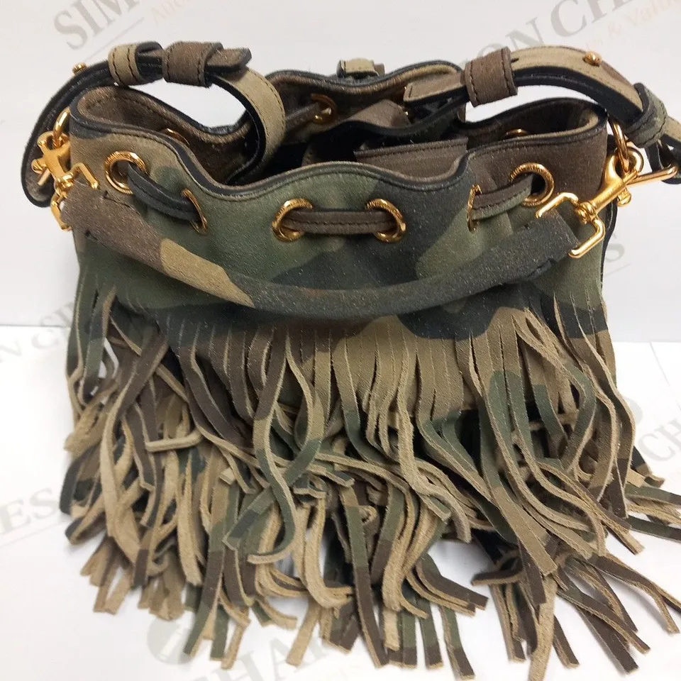 YVES SAINT LAURENT CAMO BAG