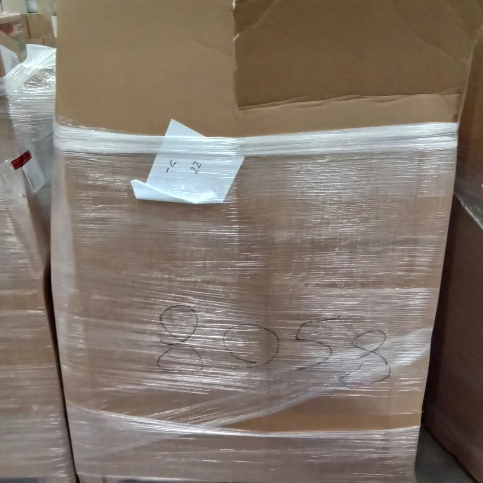 PALLET OF ASSORTED ITEMS INCLUDING LED CEILING LIGHT, VARIABLE TEMPERATURE ELECTRIC PROPAGATOR, HOLLYWOOD MAKEUP MIRROR, TRUNKI, LPPO CEILING LIGHT/FAN, RETRACTABLE SAFETY GATE