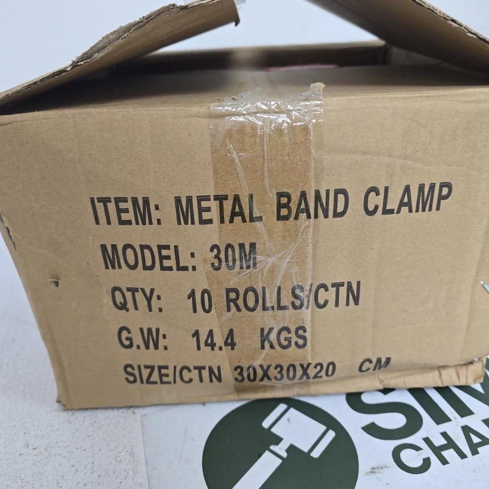 METAL BAND CLAMP – MODEL 30M, 10 ROLLS