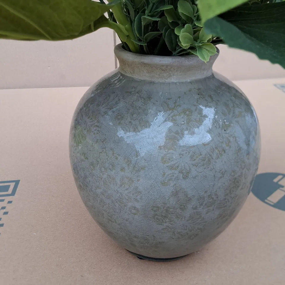 PEONY ARTIFICIAL FLOWER BOUQUET IN VASE