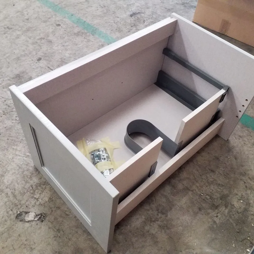 BOXED BRAND NEW CALYPSO CHELWORTH WALL HUNG VANITY UNIT - CONTOUR DUSK GREY - 737×448×413MM