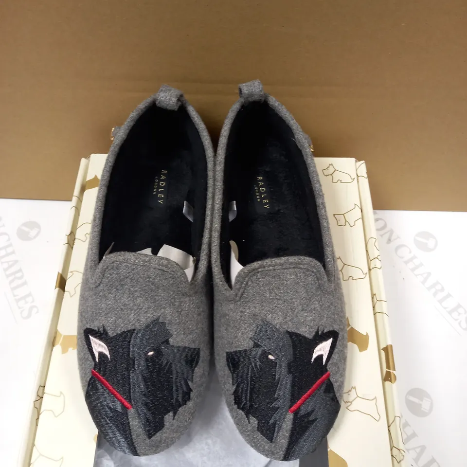 RADLEY HOUSE SHOE/SLIPPER GREY - SIZE UK 6