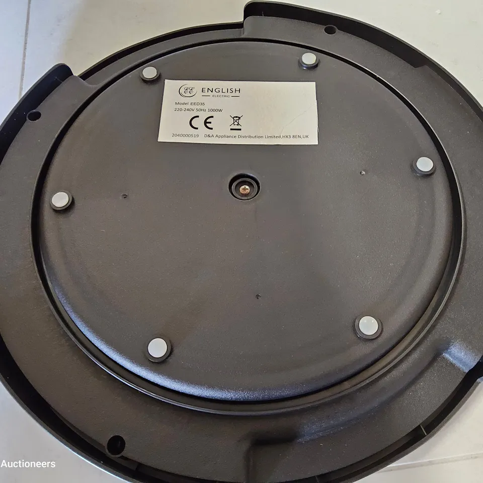 ENGLISH ELECTRIC ROUND HOT TRAY 35CM WITH LAZY SUSAN EE35