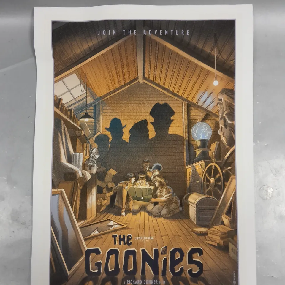 THE GOONIES 23 DURIEUX SIGNED PRINT BY  LAURENT DURIEUX