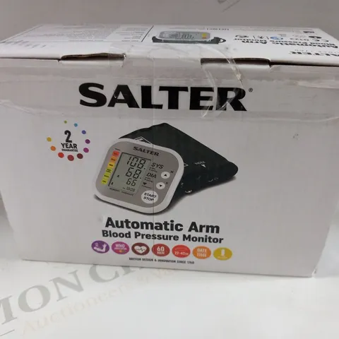 BOXED SALTER AUTOMATIC ARM BLOOD PRESSURE MONITOR 
