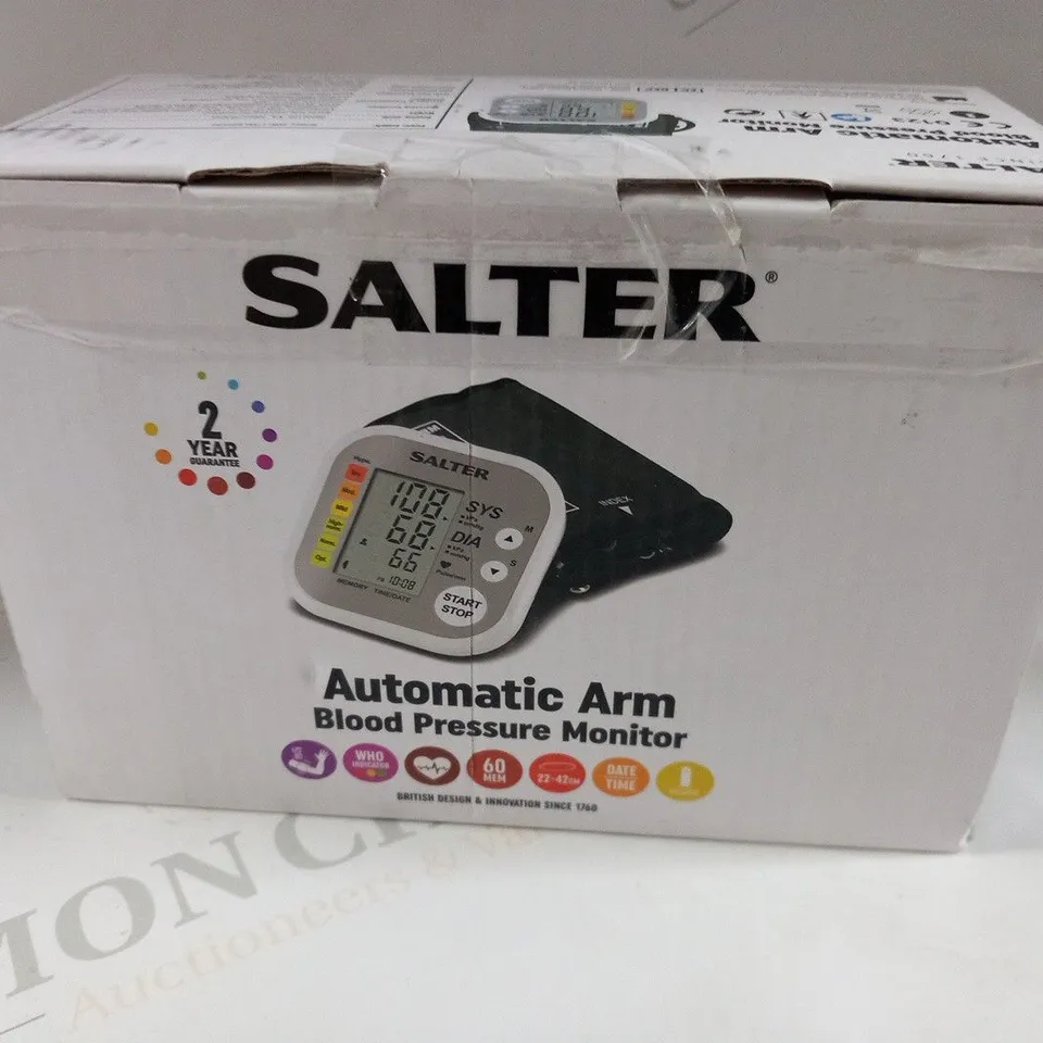 BOXED SALTER AUTOMATIC ARM BLOOD PRESSURE MONITOR 
