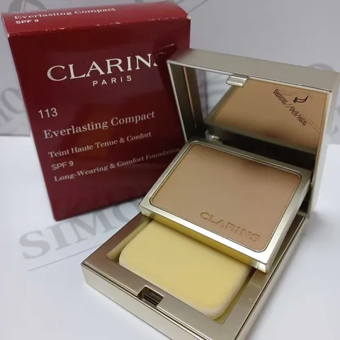 CLARINS EVERLASTING COMPACT FOUNDATION SPF 9 - #113 CHESTNUT