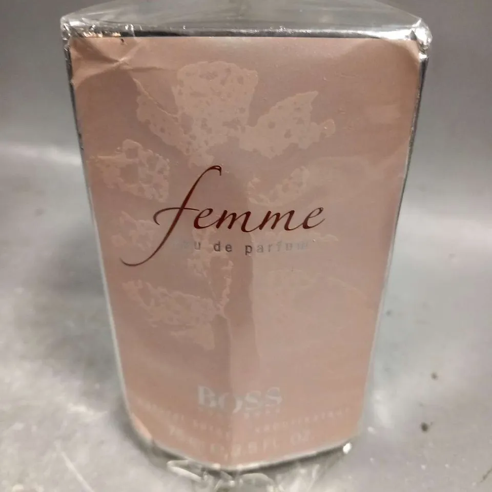 BOXED AND SEALED HUGO BOSS FEMME EAU DE PARFUM 75ML 