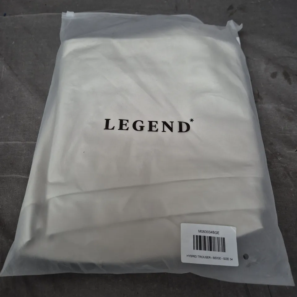 LEGEND* BEIGE HYBRID TROUSERS – UK 34