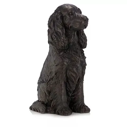 GARDEN REFLECTIONS COCO THE SPANIEL DOG SCULPTURE