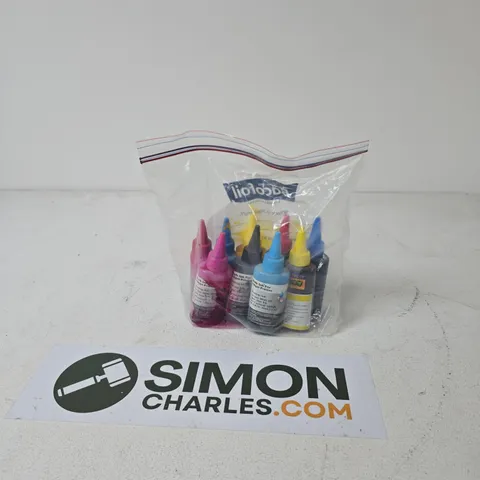 BOX OF APPROXIMATELY 10 ASSORTED ITEMS INCLUDING PRINTER INK AND CLIP ART DVD