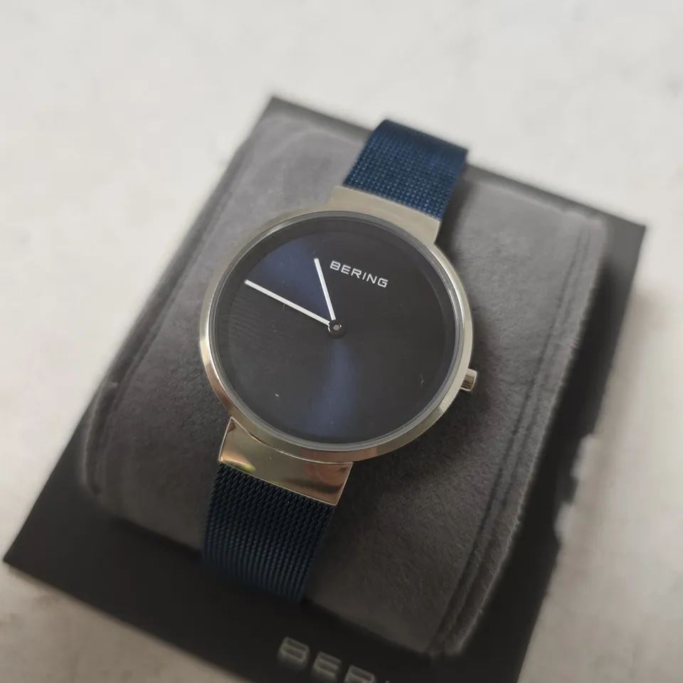 BOXED BERING TIME CLASSIC COLLECTION WATCH NAVY