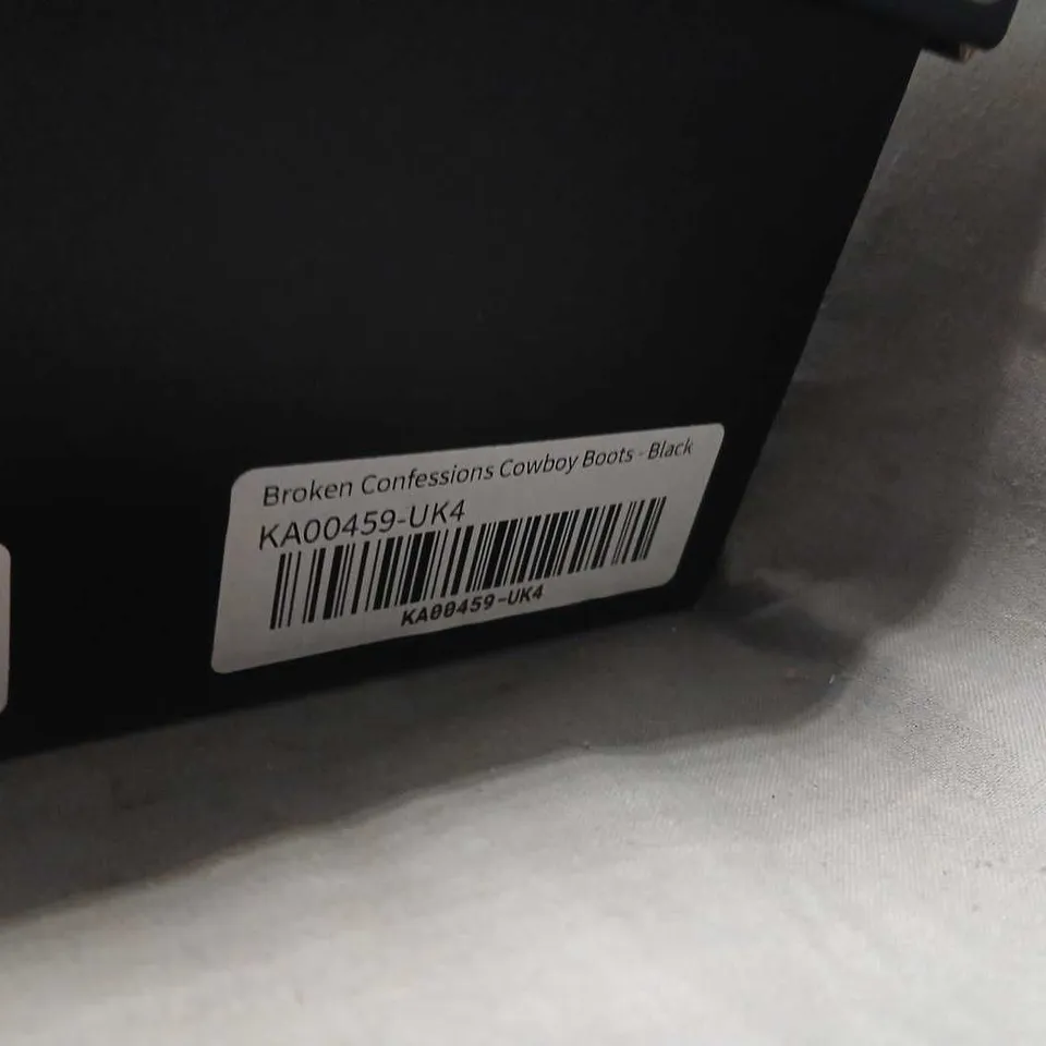 KOI BROKEN CONFESSIONS COWBOY BOOTS – BLACK UK3