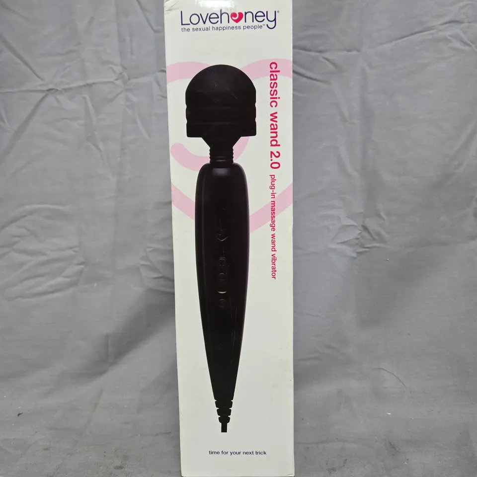 BOXED LOVEHONEY CLASSIC WAND 2.0 PLUG-IN MASSAGER WAND VIBRATOR