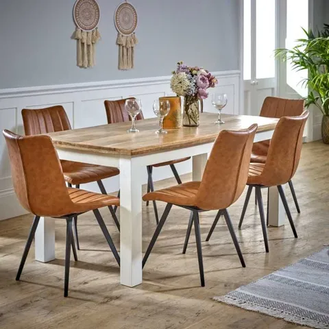 BOXED ALFIE DINING TABLE 170CM SOLID MANGO WOOD (2 BOXES)
