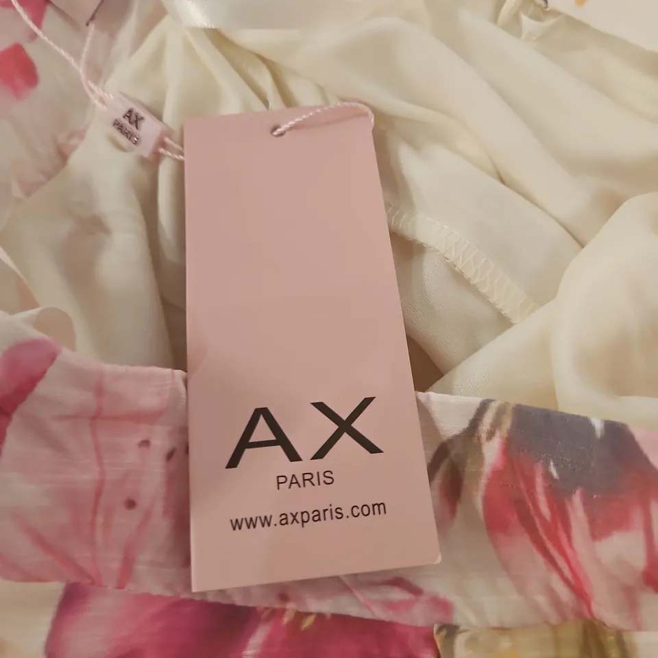AX PARIS FLORAL DRESS – UK SIZE 10, MULTI