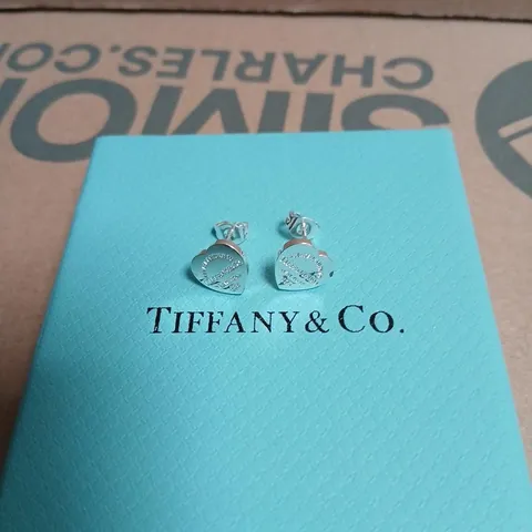 TIFFANY & CO. HEART-SHAPED STUD EARRINGS