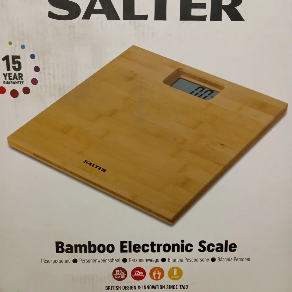 BOXED SALTER BAMBOO PERSONAL SCALE 