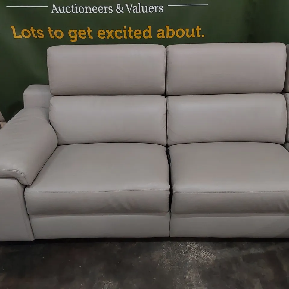 QUALITY ITALIAN DESIGNER RICCARDO ELECTRIC RECLINER LEATHER CORNER SOFA 
