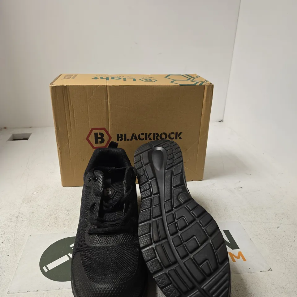 BLACKROCK TRAINERS – BLACK MESH, BOXED - UK 10