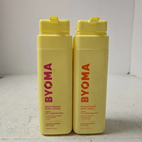 BYOMA BRIGHTENING BODY LOTION & BYOMA BRIGHTENING BODY WASH – 400ML EACH (PAIR)