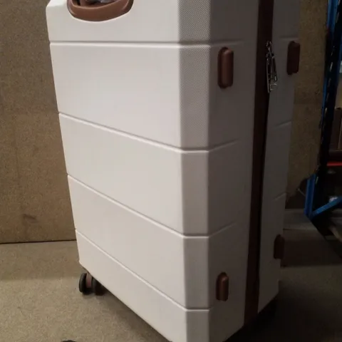 LUGG 28" CABIN SUITCASE - CREAM/BROWN