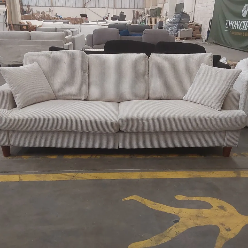QUALITY DESIGNER CORDUROY 4 SEATER SOFA