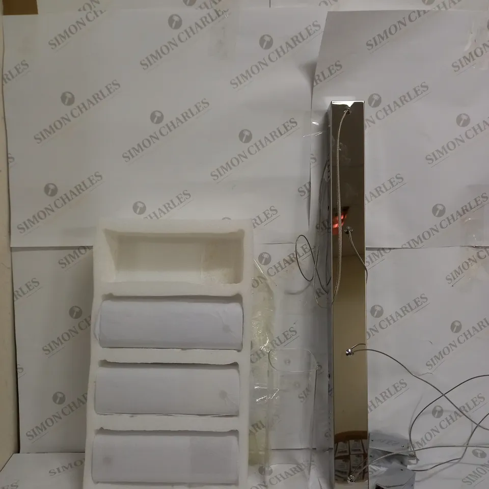 OBELISK 4 LIGHT CEILING BAR CLEAR GLASS SHADE