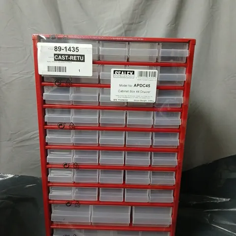 SEALEY APDC45 CABINET BOX 44 DRAWER – RED STORAGE CABINET