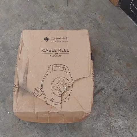BOXED DESIRETECH 5M 4 SOCKET CABLE REEL