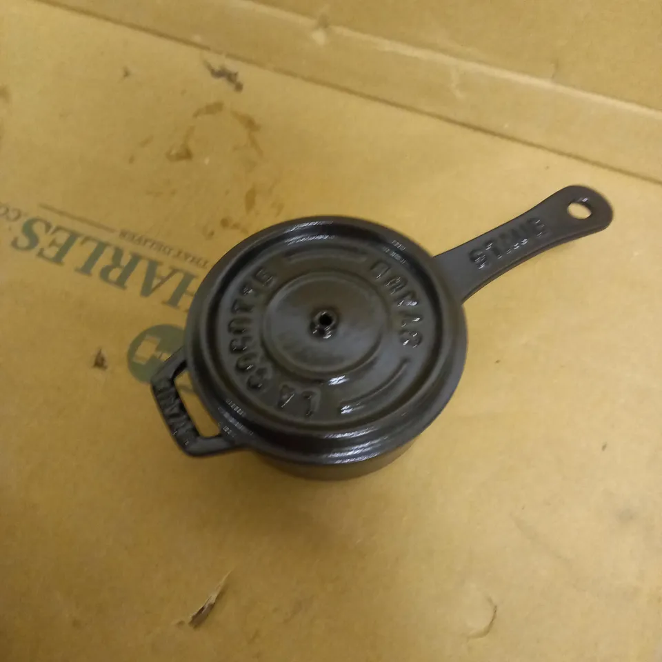 STAUB SAUCE PAN ROUND 10CM BLACK