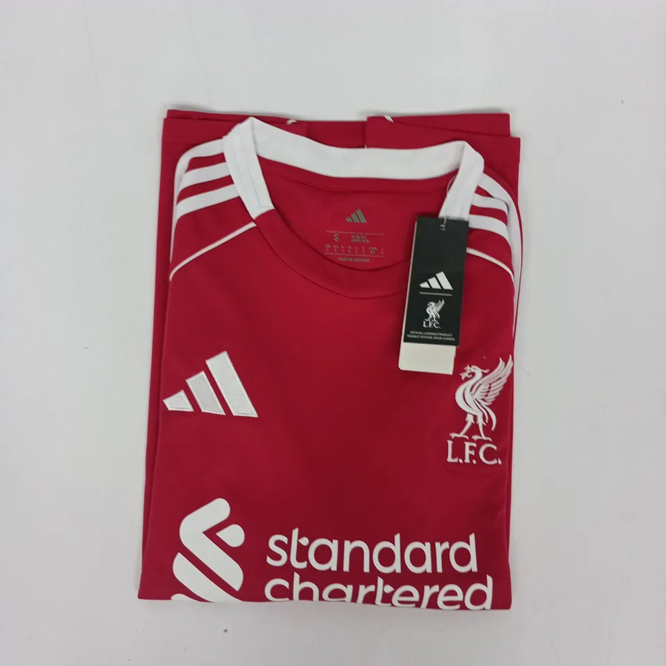 ADIDAS LIVERPOOL HOME FOOTBALL JERSEY IN RED SIZE SMALL