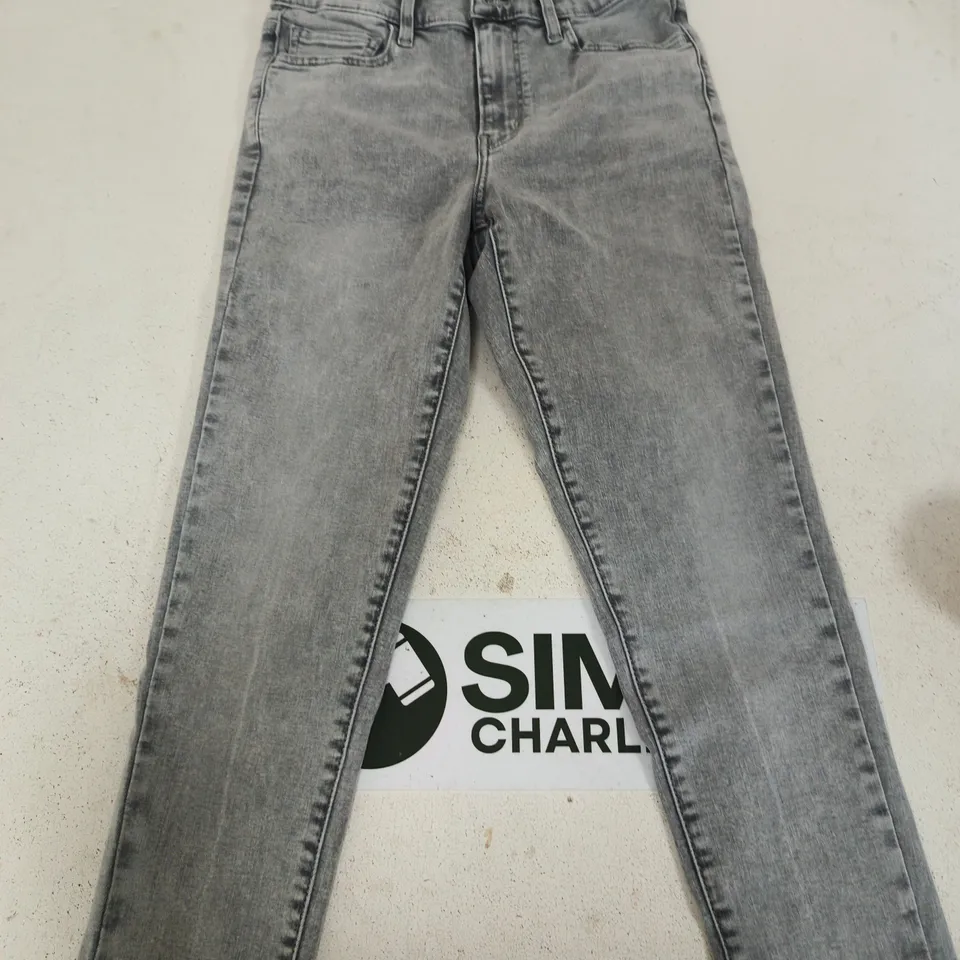 LEVI'S PREMIUM 720 HIGH RISE SUPER SKINNY JEANS – GREY WASH – 29X30 (WOMENS)