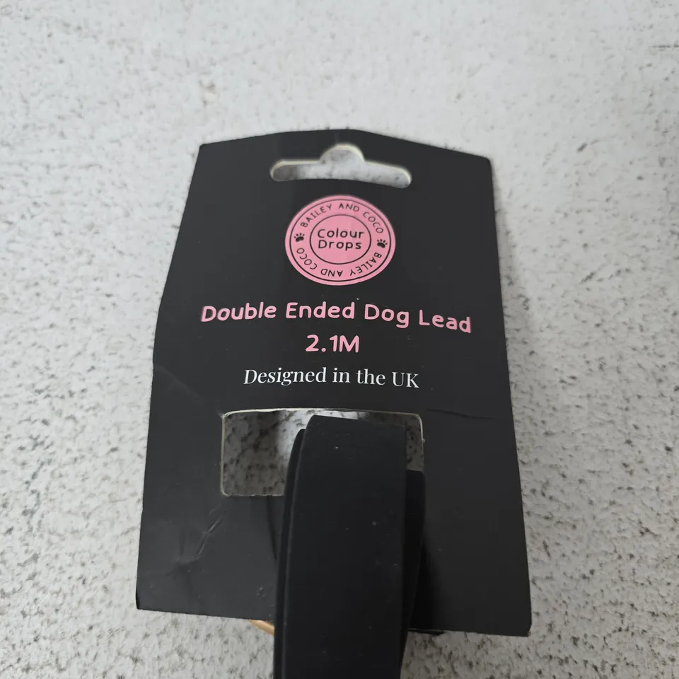 COLOUR DROPS DOUBLE ENDED DOG LEAD 2.1M – DESIGNED IN THE UK