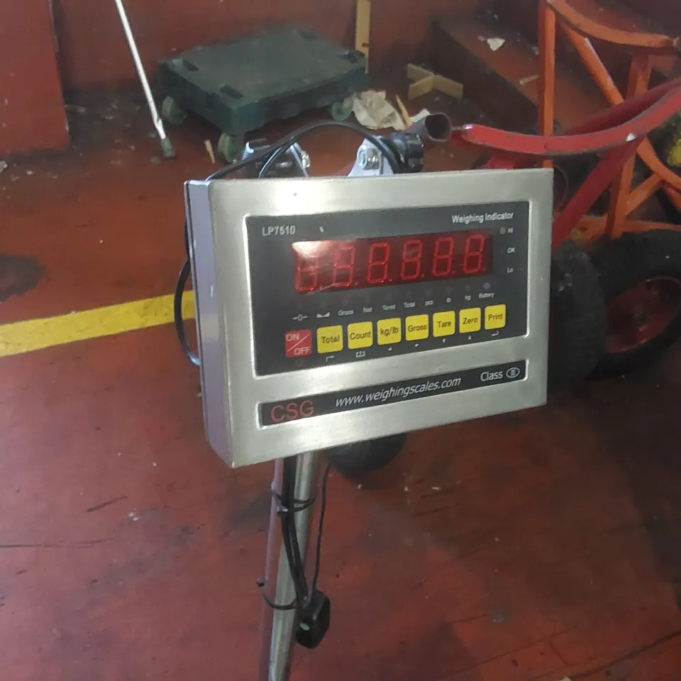COMMERCIAL SCALE WITH LP7510 WEIGHING INDICATOR