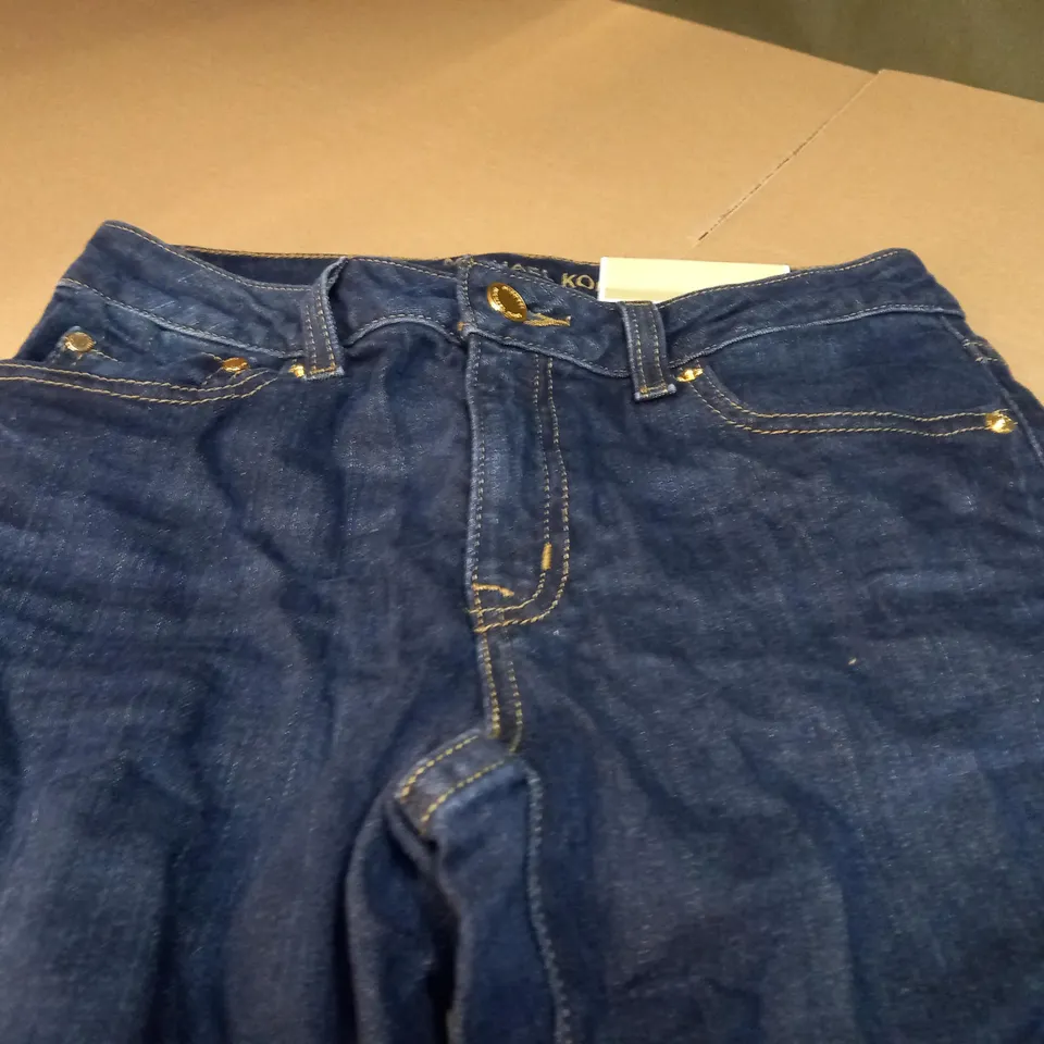 MICHAEL KORS SELMA FLARE HIGHER-RISE JEANS IN BLUE - SIZE 0