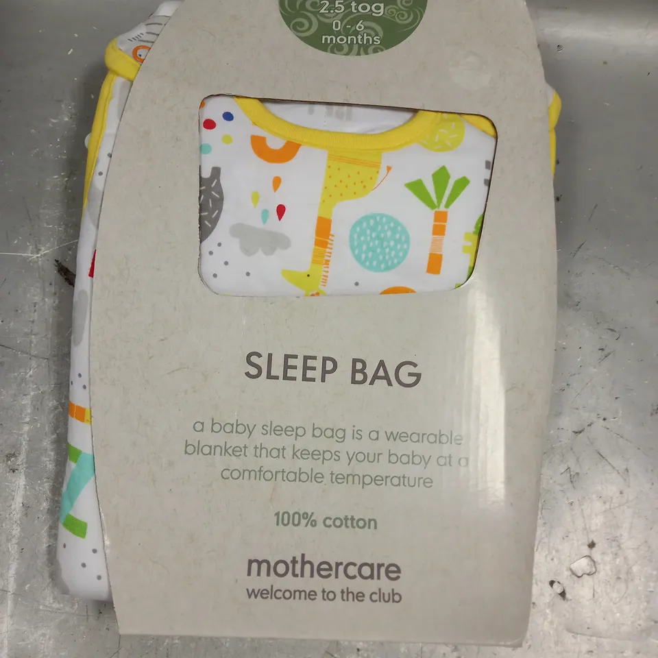 MOTHERCARE 2.5TOG COTTON SLEEP BAG - 0-6 MONTHS 