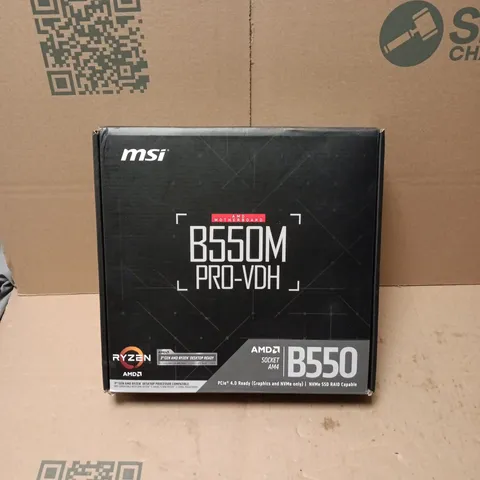 MSI B550M PRO-VDH MOTHERBOARD – RYZEN AMD AM4, MICRO-ATX (BOXED)