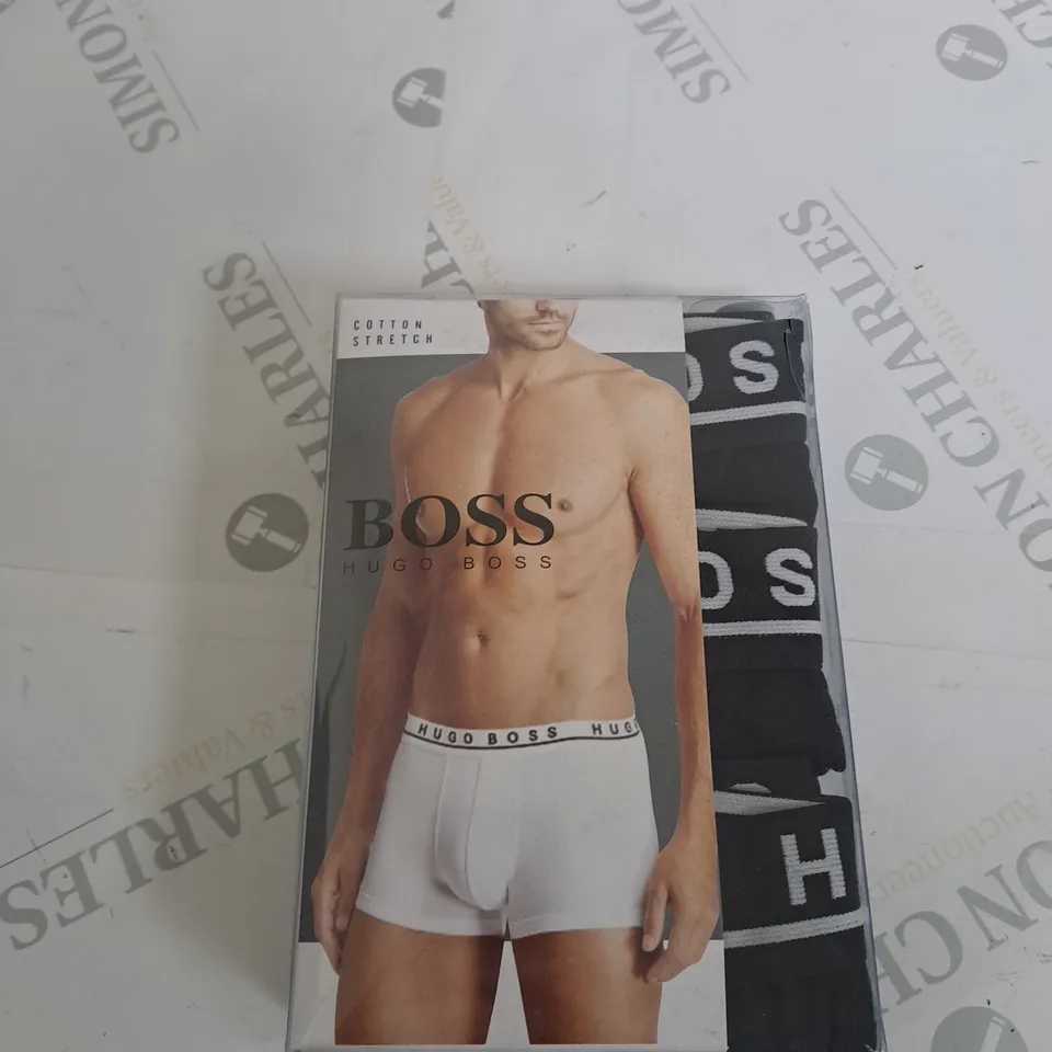 LARGE HUGO BOSS COTTON STRETCH X3 BOXERS 