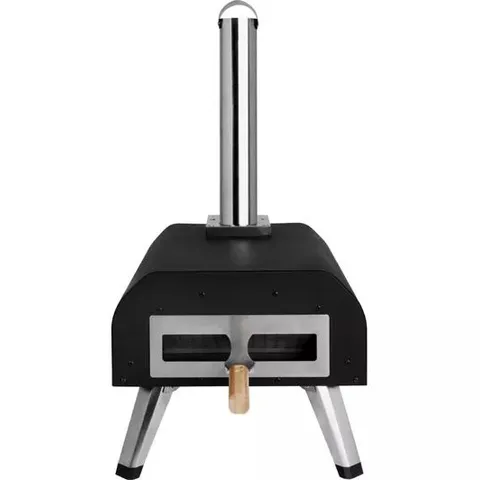 BOXED ABODE 13" WOOD PELLET PIZZA OVEN, AWPPO01BPC - BLACK