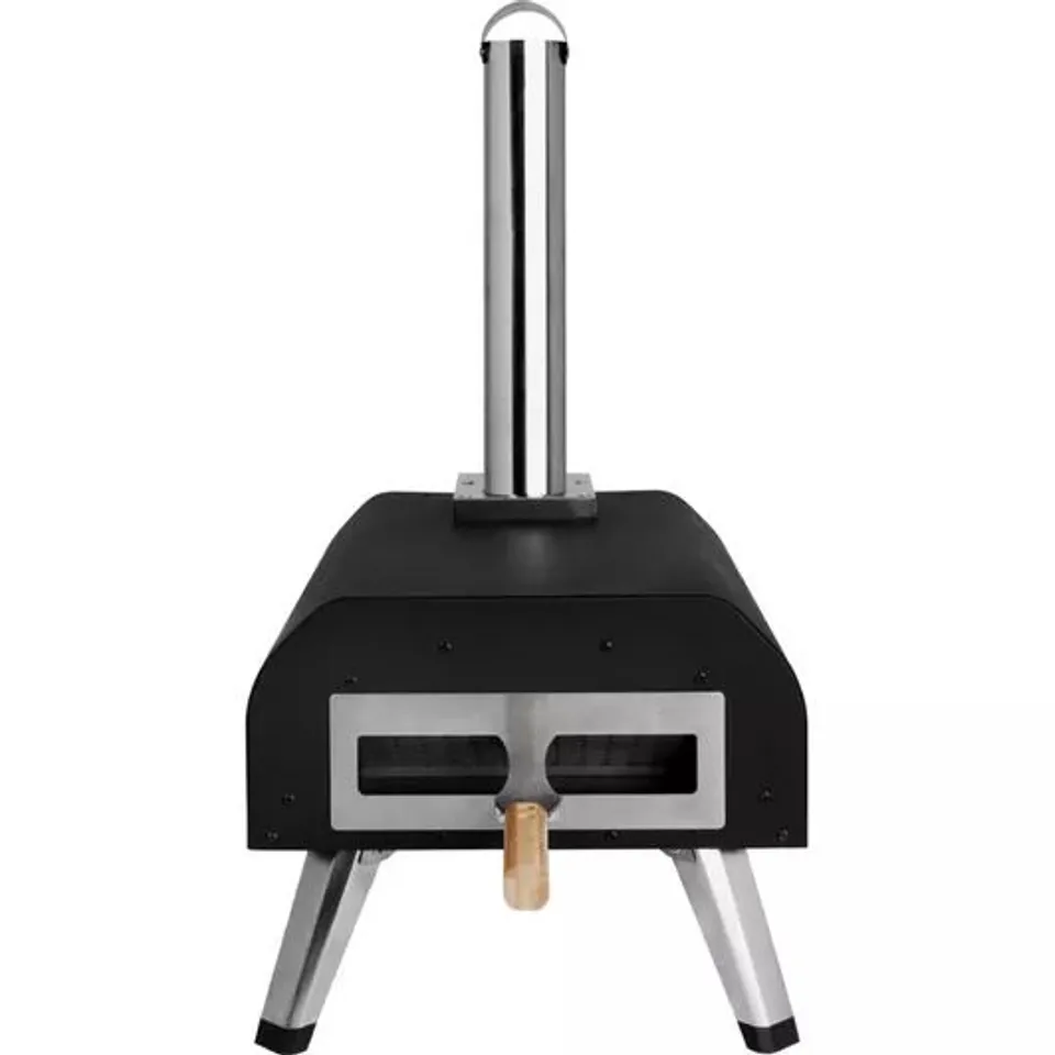 BOXED ABODE 13" WOOD PELLET PIZZA OVEN, AWPPO01BPC - BLACK