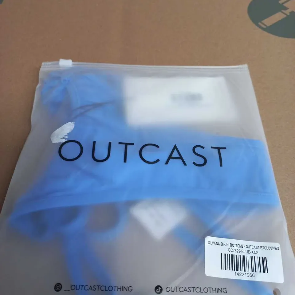 OUTCAST SILVANA BIKINI BOTTOMS – BLUE, XXS (OUTCAST EXCLUSIVES)