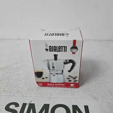 BIALETTI MOKA EXPRESS ALUMINIUM 3-CUP COFFEE MAKER β BOXED